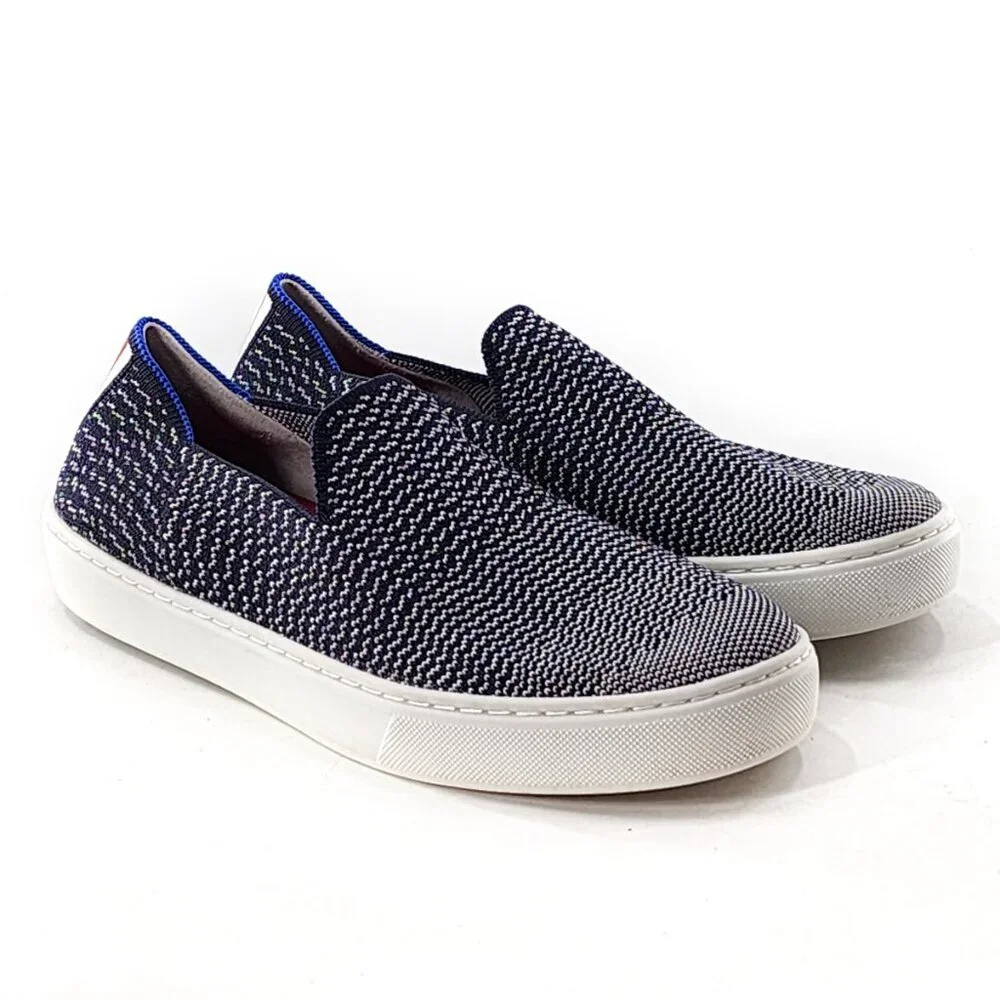 ROTHY'S City Loafer Sneaker Slip‎ On Shoe Maritime Gradient Navy Blue